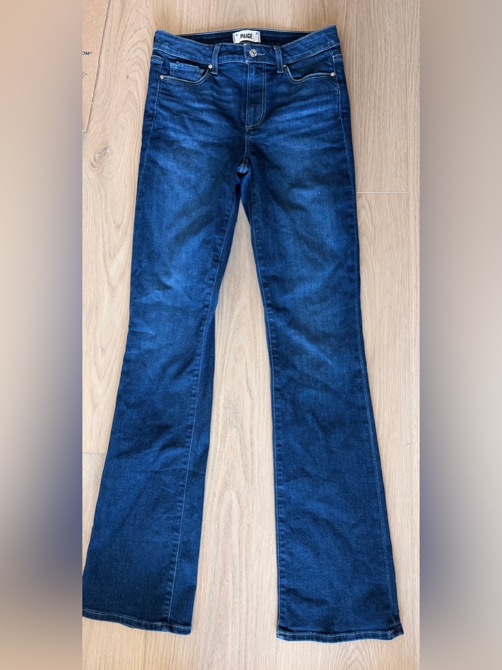 PAIGE Bootcut Jeans in Dark Wash Denim - Size 28